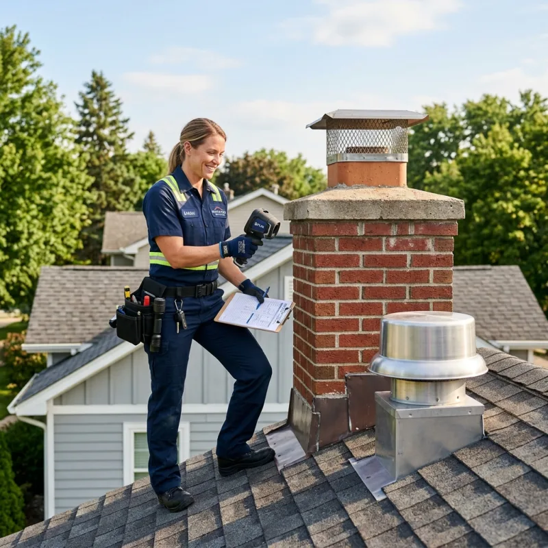 Technician inspecting a Croydon roof cavity and ductwork for a dead bird